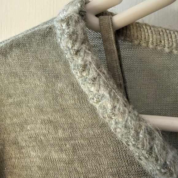 Tempo Paris sweater with sheer lace panel and camisole - Picture 6 of 10